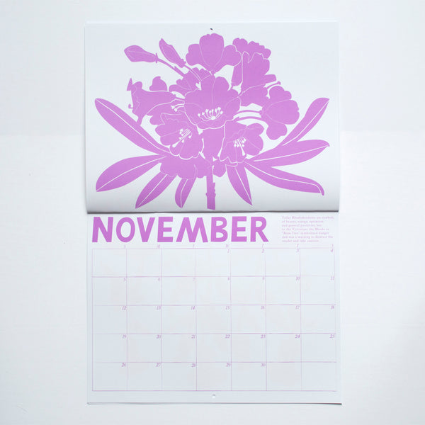 Rhododendron Flower for November in Banquet's 2023 Calendar