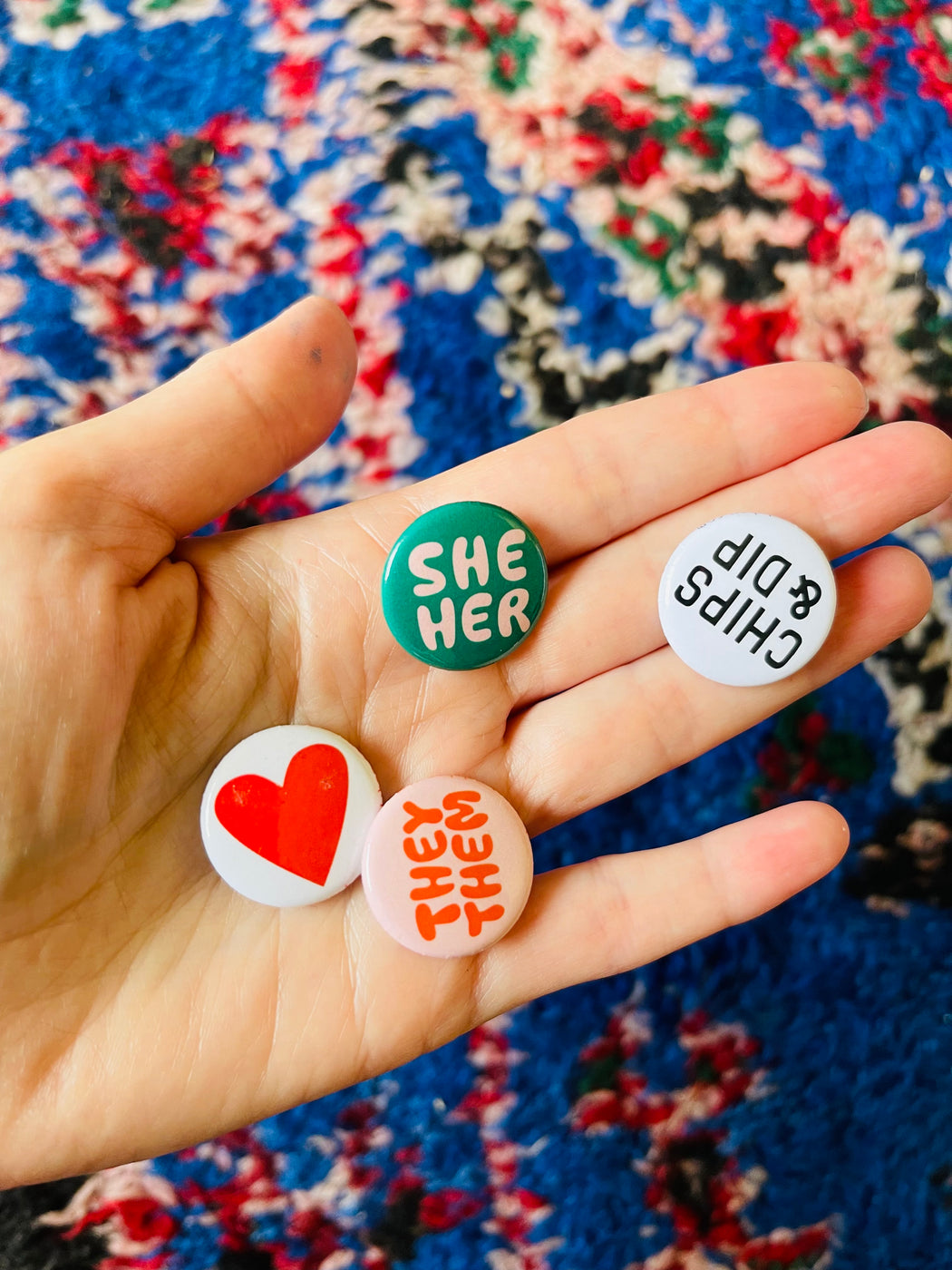 They/Them Pronoun 1" Button