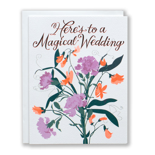 Best wedding card with flowers and a medical sentiment