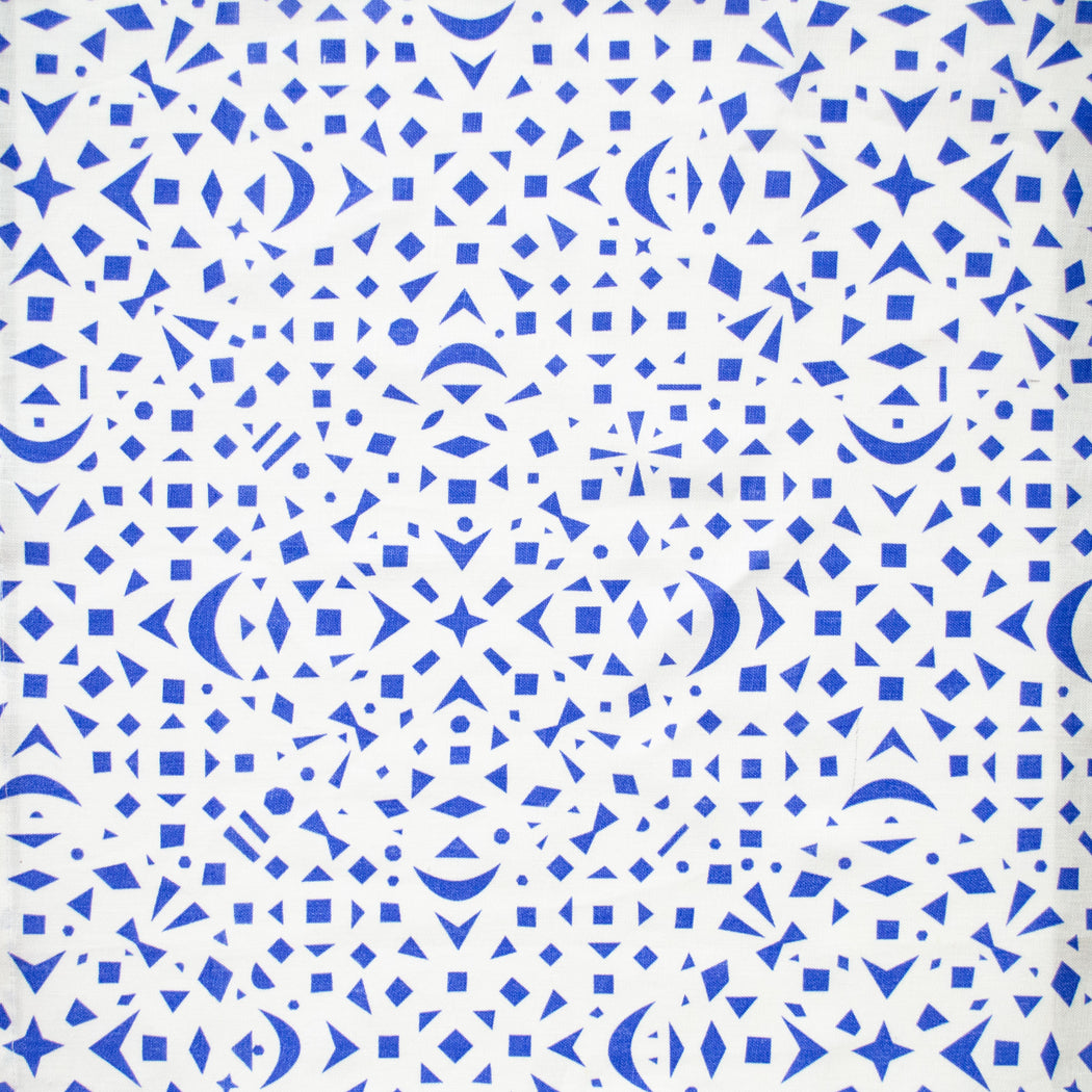 Cobalt Blue Snowflakes All-Linen Napkins