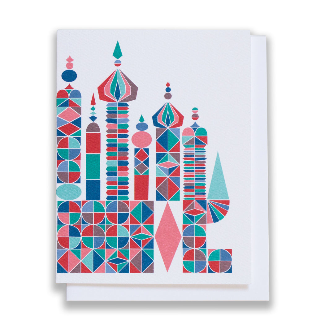 Holiday Card - Russian Castle - Blank Note Card  Edit alt text