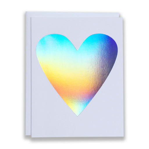 hologram foil/heart card/banquet heart