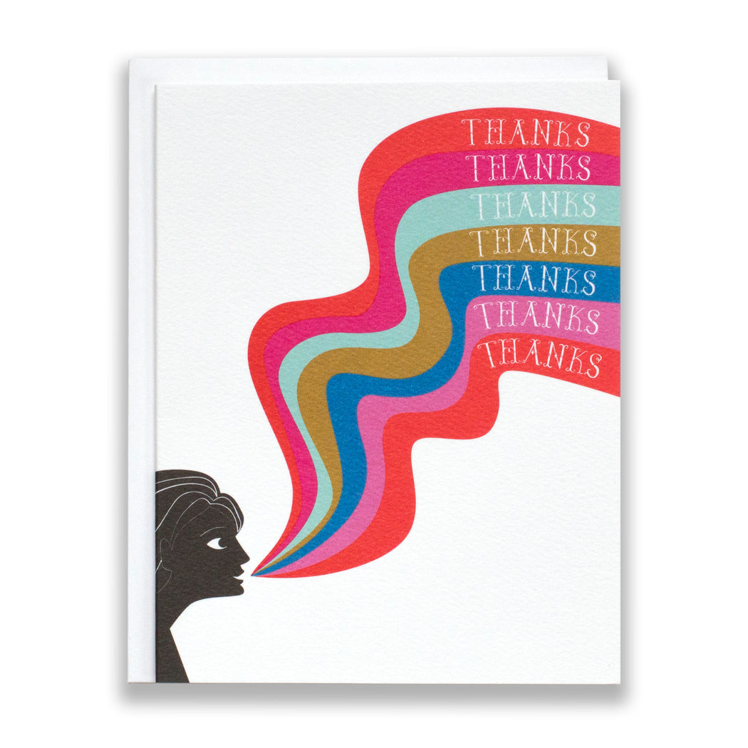  Rainbow of Thanks Note Card