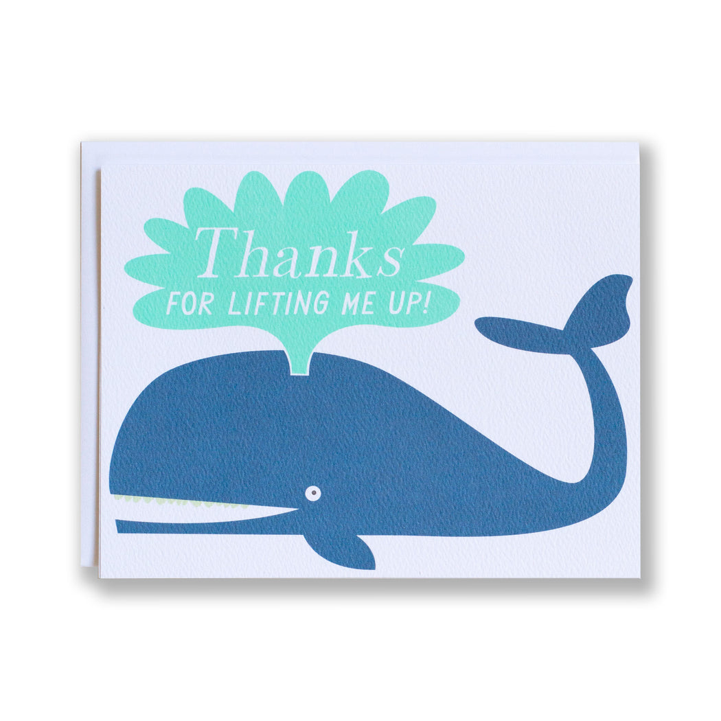 Thanks Whale card from Banquet Workshop