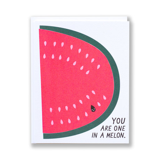 neon pink one in a melon note card