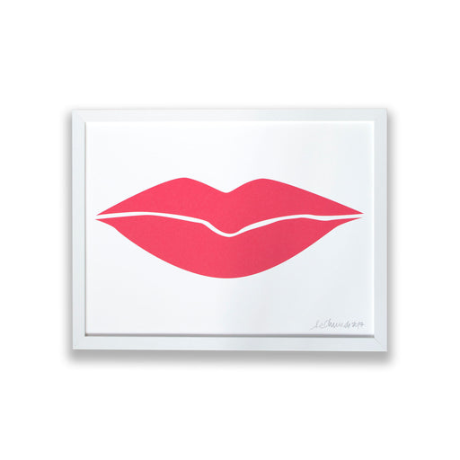 Art Print - Hot Lips - Classic Lipstick Red  Edit alt text