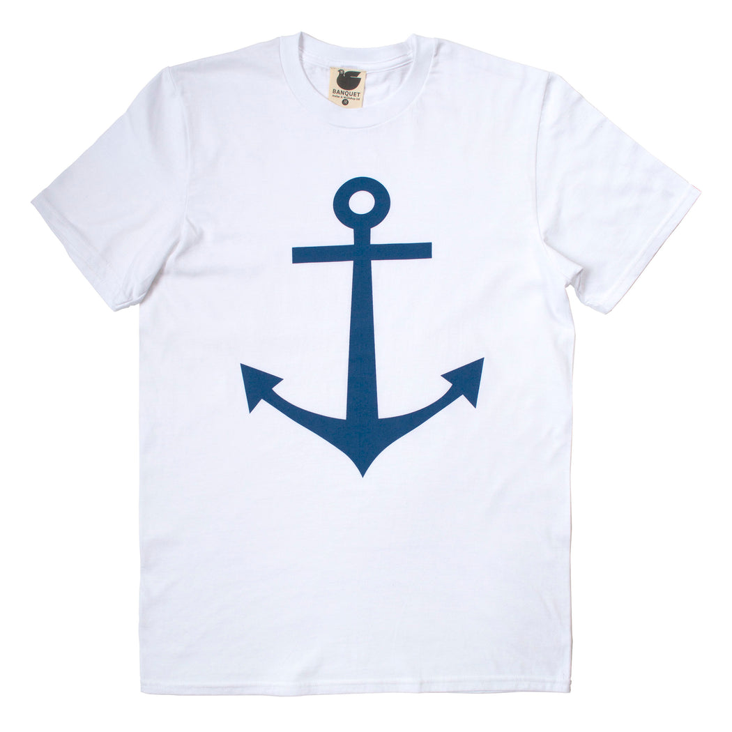 men's t-shirt, anchor, navy, navy blue